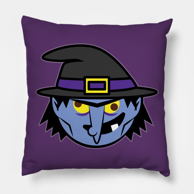 Witch Emoji Pillow by vo_maria