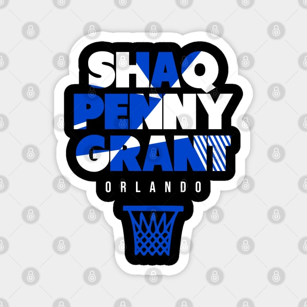 Throwback Orlando Basketball Magnet by funandgames