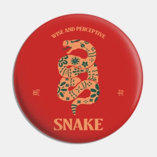 Year of The Snake - Chinese Zodiac Pin