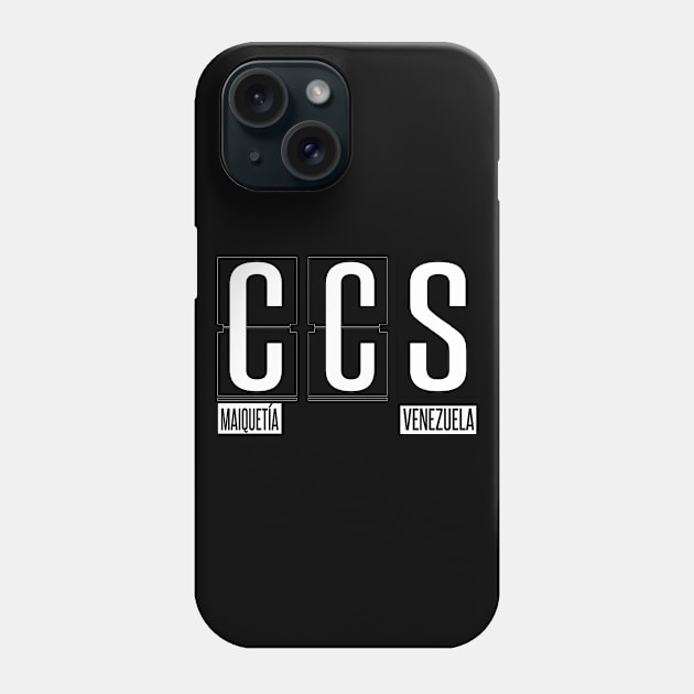 CCS - Maiquetia Airport Code Souvenir or Gift Shirt Apparel Phone Case by HopeandHobby