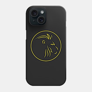 Yellow Lion Logo Phone Case