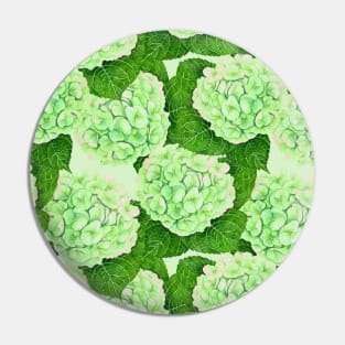 Hydrangea watercolor pattern Pin