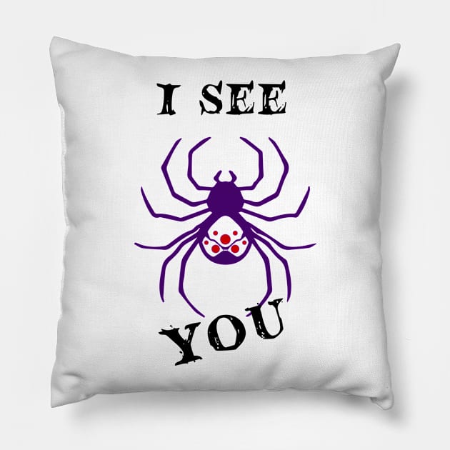 I see You - WidowMaker Pillow by Taki93