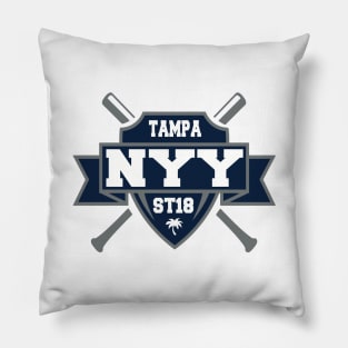 Tampa, Florida Spring Baseball Pillow