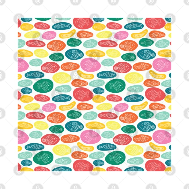 Colorful Fish Bubbles by Sandra Hutter Designs