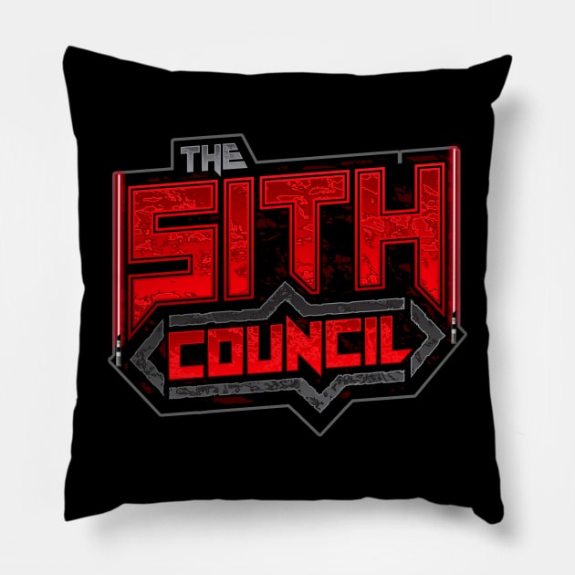 Sith Council design (Lazer sword edition) Pillow by The Big Thing (KH Channel)