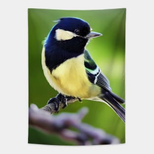 Great tit bird Tapestry