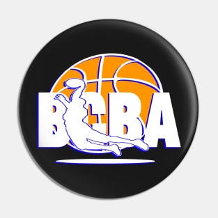 BCBA LOGO WITH BBALL Pin