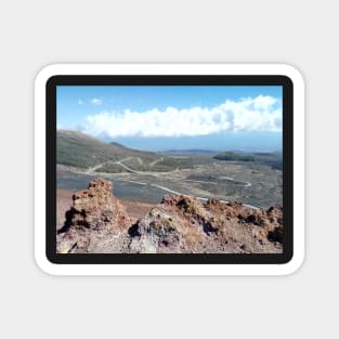 Etna street panorama Magnet