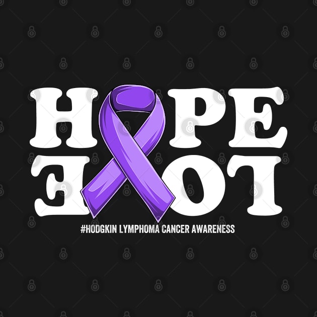 Hodgkin Lymphoma Cancer Support Violet Ribbon Support Hodgkin Lymphoma Cancer awareness by OldyArt