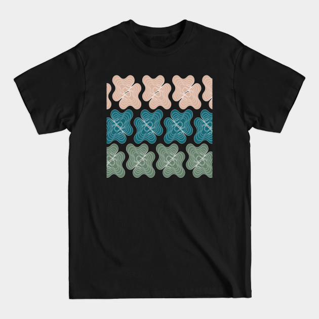 Disover Abstract geometric leaves design pattern - Fall Season - T-Shirt