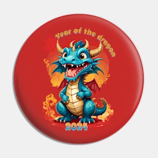 Chinese new year of the dragon 2024 Pin