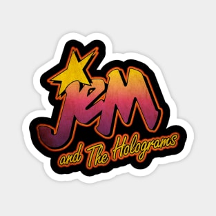 Retro Jem And The Holograms Magnet