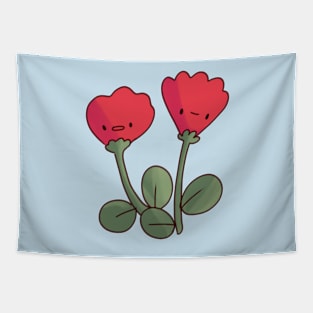 Red tulip illustration Tapestry