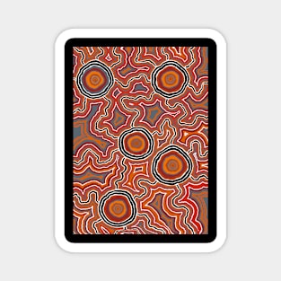 Aboriginal Art - Different Pathways Magnet