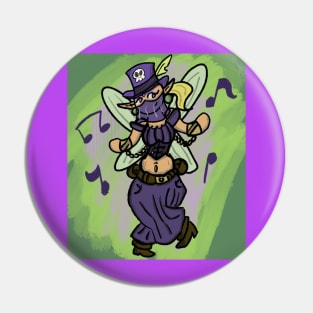 Tophat Fairy Bellydancer Pin