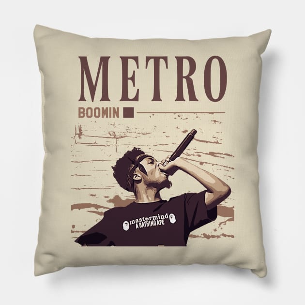 Metro Boomin Pillow by Degiab
