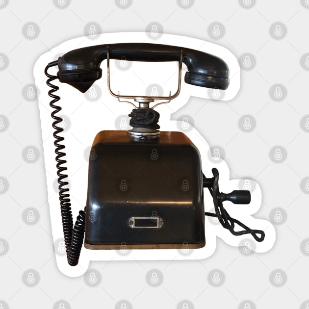 Retro Phone Magnet by badlydrawnbabe