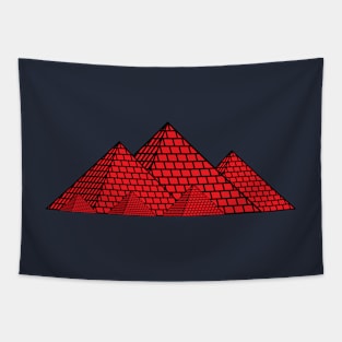 Pyramids of Egypt (red) Tapestry