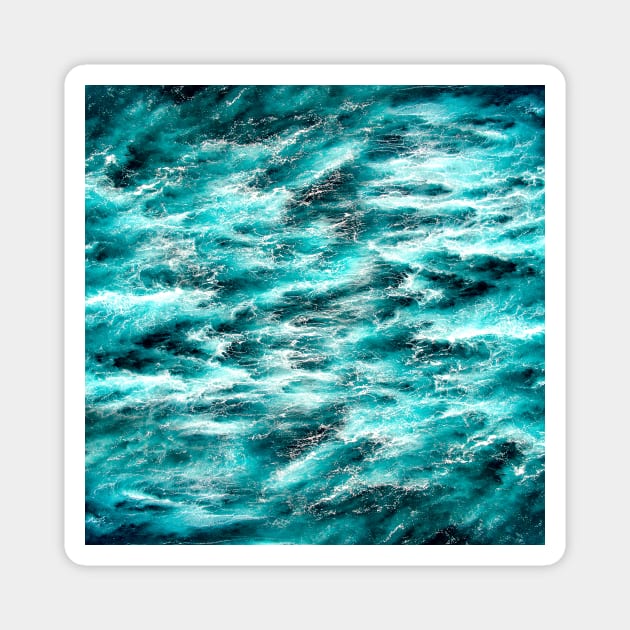 Blue Ocean Patterns Magnet by paulmp