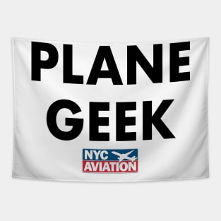 PLANE GEEK (Black on front) Tapestry