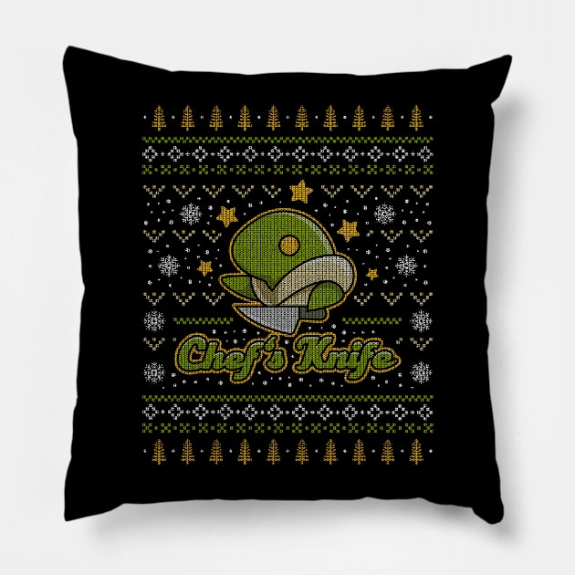 Little Tonberry Ugly Sweater Pillow by Lagelantee