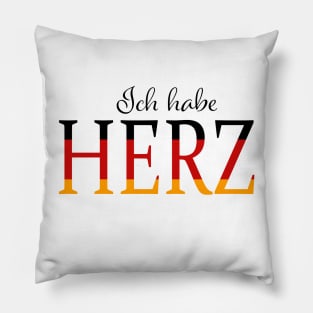 Ich haber Herz (I have heart) in Deutschland farben Pillow