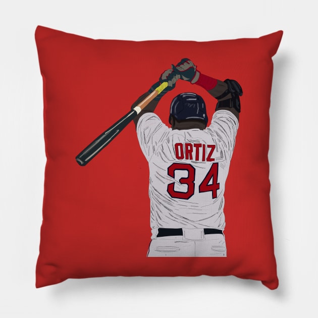 David Ortiz Pillow by Ferrajito