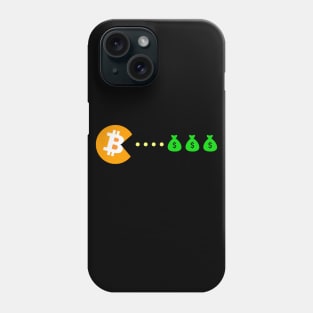 Bitcoin eats Dollar Phone Case