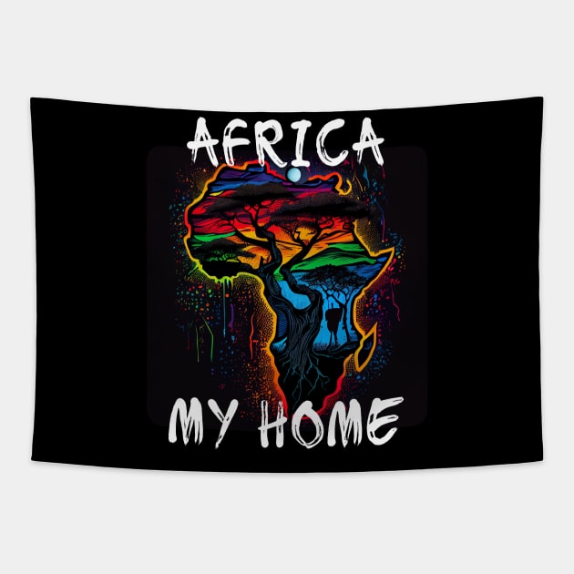 Africa, My Home 2 Tapestry by PD-Store