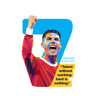 Ronaldo Quote Pop Art T-Shirt