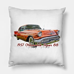 1957 Oldsmobile Super 88 Holiday Hardtop Pillow