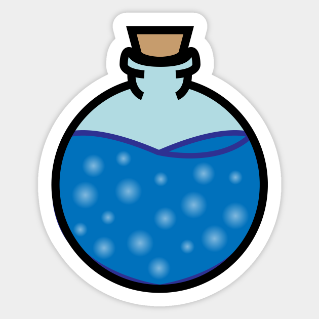 Diy Single Black Potion Or Poison For Tabletop Board Games Potion Sticker Teepublic Works for any image with a black background.if you want to turn white into transparent instead. teepublic