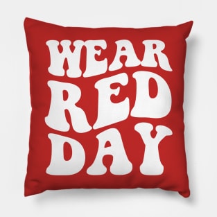 National Wear Red Day - heart disease awareness Pillow