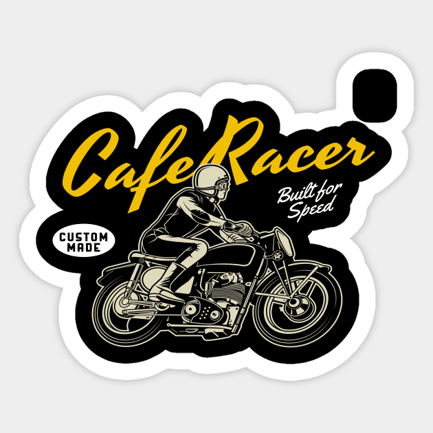 Cafe Racer Motorrad Old school Bike gift - Cafe Racer - Sticker