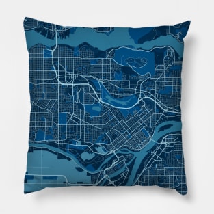 Burnaby - Canada Peace City Map Pillow