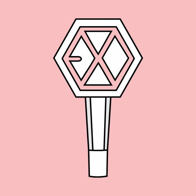 EXO PINK LIGHTSTICK by kwaii