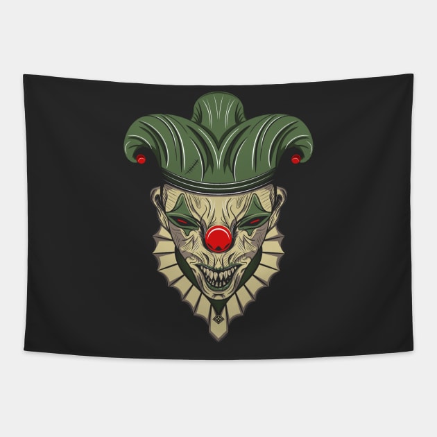 The evil jester Tapestry by TA Studio