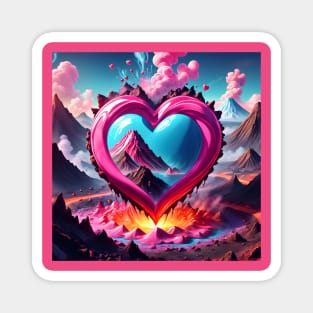 Love Volcano Magnet