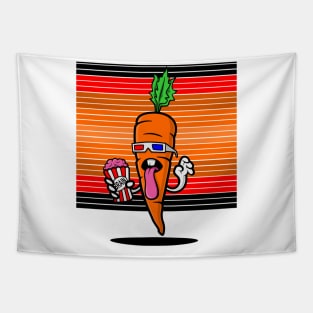 Zombie Brain Food Carrot Sees A Movie Tapestry