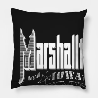 Vintage Marshalltown, IA Pillow