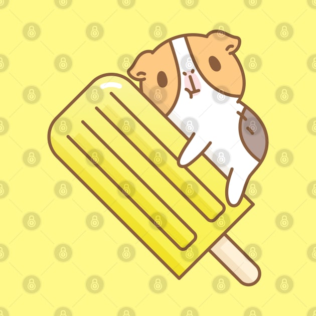 Guinea pig and yellow ice pop by Noristudio