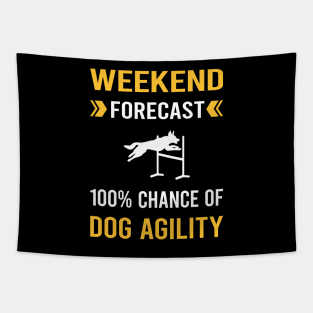 Weekend Forecast Dog Agility Training Tapestry