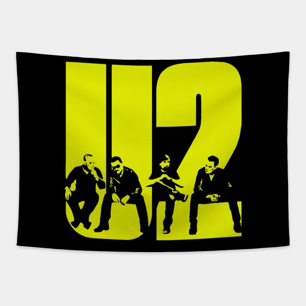 U2 Band Tapestry by Man of Liar