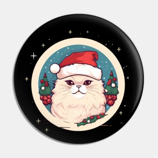 Persian Cat Xmas, Love Cats Pin