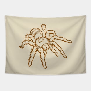 Copy of Tarantula with Brown Outline Tapestry