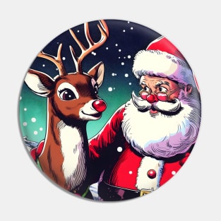 Illuminate the Holidays: Whimsical Rudolph the Red-Nosed Reindeer Art for Festive Christmas Prints and Joyful Decor! Pin