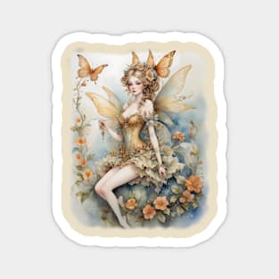 Watercolor Rococo Fairy Magnet
