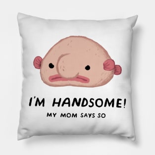 i'm handsome merch Pillow