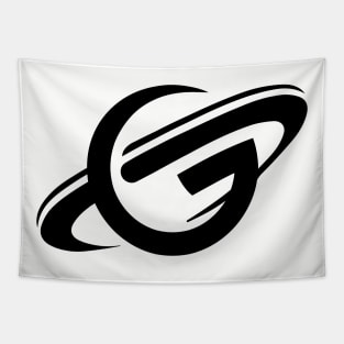 Geekvolution Planet Logo (Black) Tapestry